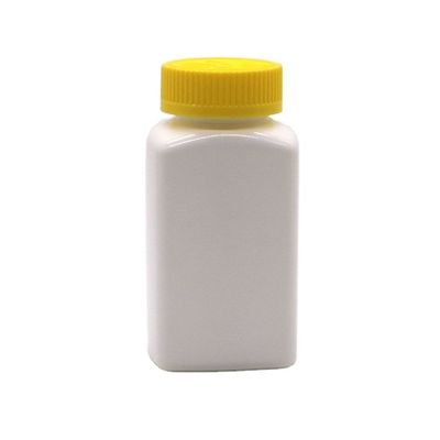 6OZ 180ml HDPE Square Shape Pill Tablet Medicine Bottle for Medicine Dietary Nutrition