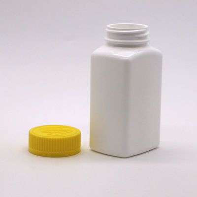 6OZ 180ml HDPE Square Shape Pill Tablet Medicine Bottle for Medicine Dietary Nutrition