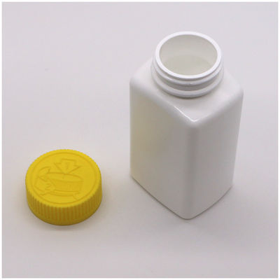 6OZ 180ml HDPE Square Shape Pill Tablet Medicine Bottle for Medicine Dietary Nutrition