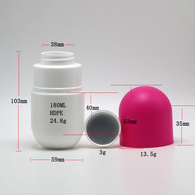 Collar Material HDPE Capsule Shape 6oz Empty Matte Plastic Bottles With Screw Cap