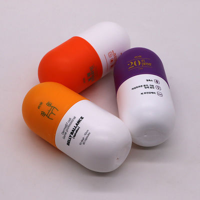 Collar Material HDPE Capsule Shape 6oz Empty Matte Plastic Bottles With Screw Cap