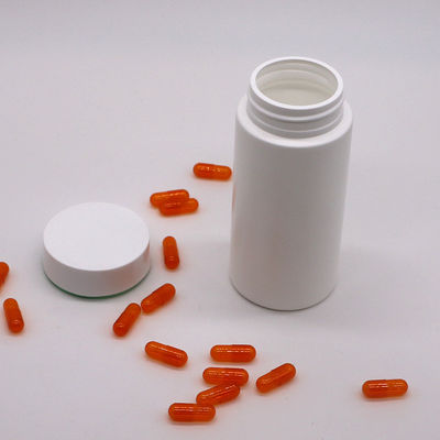 200ml HDPE Plastic Pill Bottle Jar with Matte Body and Customized Color Embossed Logo