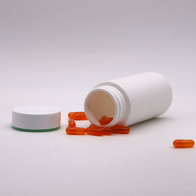 200ml HDPE Plastic Pill Bottle Jar with Matte Body and Customized Color Embossed Logo