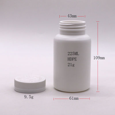 Screw Cap HDPE Bottle For Storing Pills And Capsules Medicine Safely