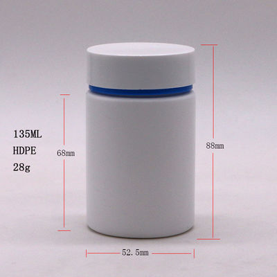 Screw Cap 175ML HDPE Plastic Pill Bottle for Pill Two Layer Customized Color PE Caps
