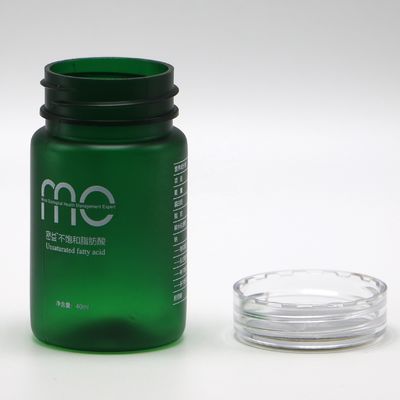 Round Shape 70ml PET Plastic Bottle with Screw Cap and Custom Label Printing Service