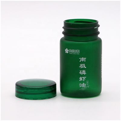 Round Shape 70ml PET Plastic Bottle with Screw Cap and Custom Label Printing Service