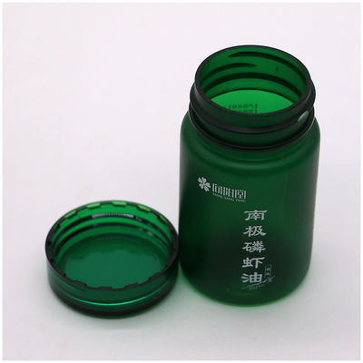 Round Shape 70ml PET Plastic Bottle with Screw Cap and Custom Label Printing Service
