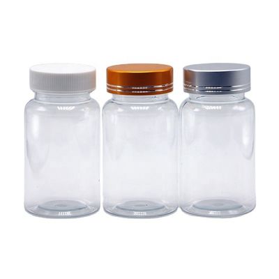 100ml/3.4oz Round Shape Customized Plastic PET Capsule Pill Bottle for Medicine Storage